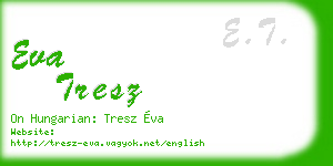 eva tresz business card